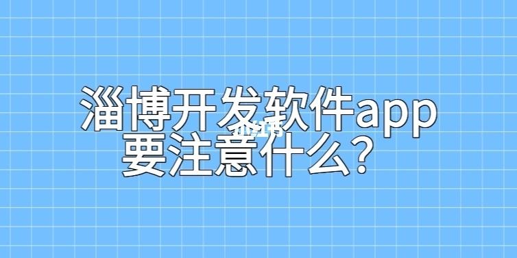淄博開發(fā)軟件app要注意什么